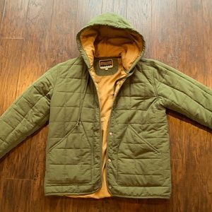 Mollusk Surf Men’s Green Hooded Barn Jacket Medium